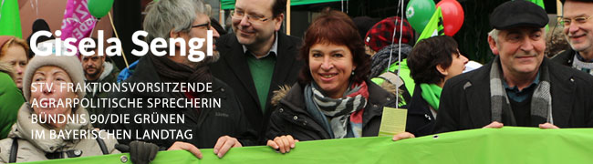 Gisela Sengl, Stv. Fraktionsvorsitzende und Agrarpolitische Sprecherin Bündnis 90/Die Grünenim Bayerischen Landtag
